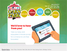 Tablet Screenshot of oakspark.com